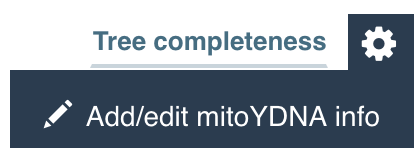 Add/edit mitoYDNA info link