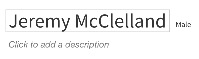 The name field of a chromosome map can be edit by hovering on the text and clicking it.