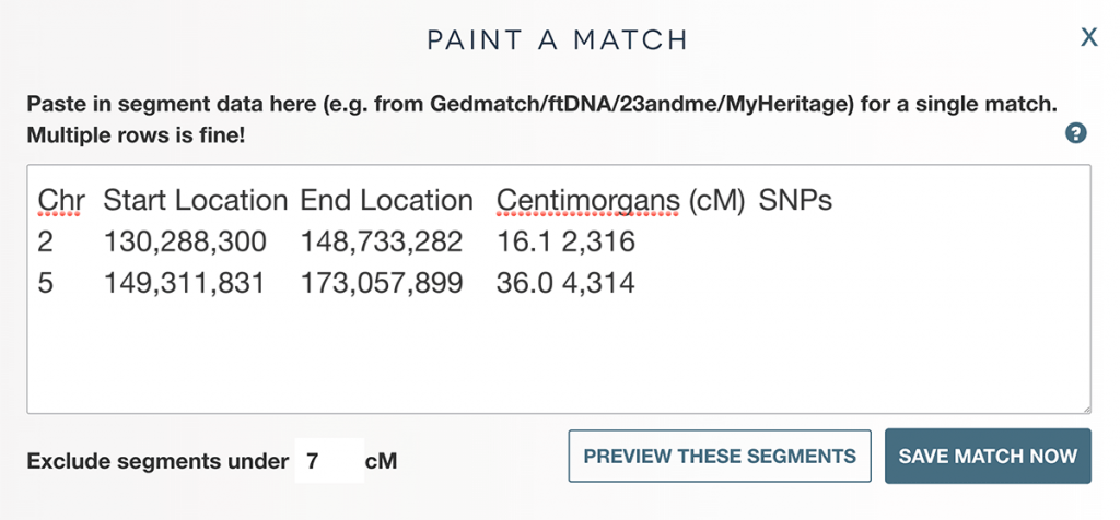 Here's what the form looks like with data in it.