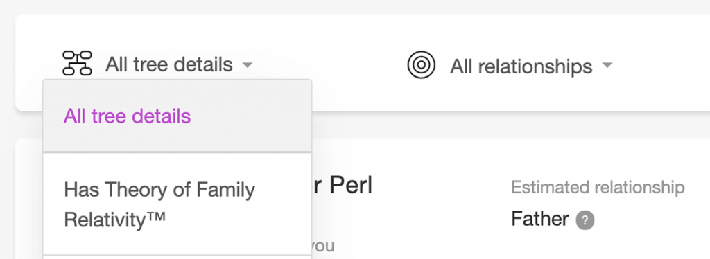 Investigating a new DNA match with the Theory of Family Relativity at MyHeritage