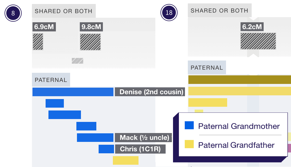A screenshot showing a small segment in a chromosome map that is probably false.
