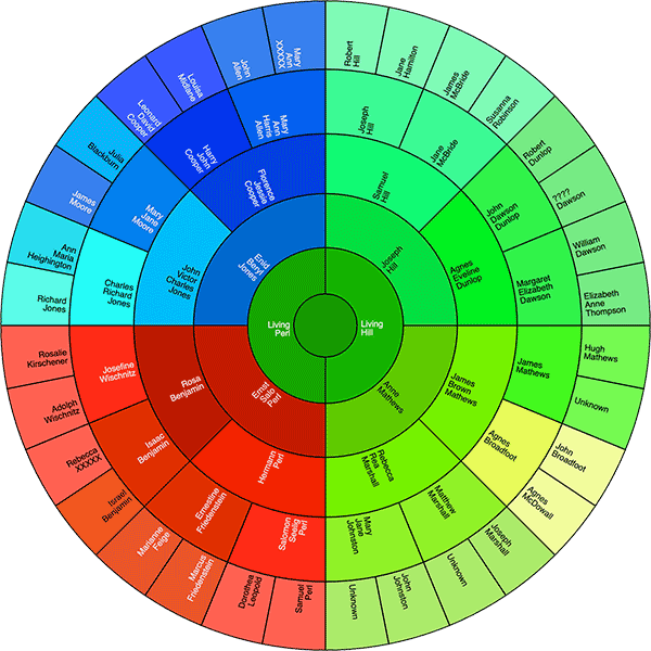 The Wheel of Fun, an early concept version of DNA Painter dimensions as seen in 2015