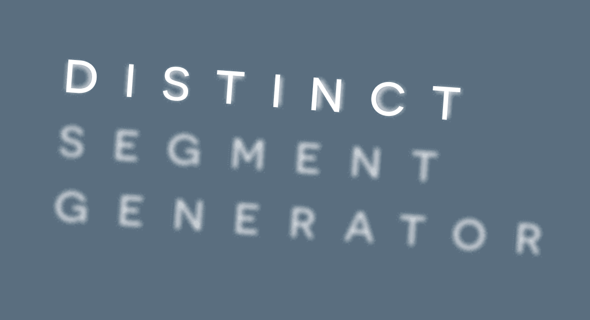 Distinct segment generator header