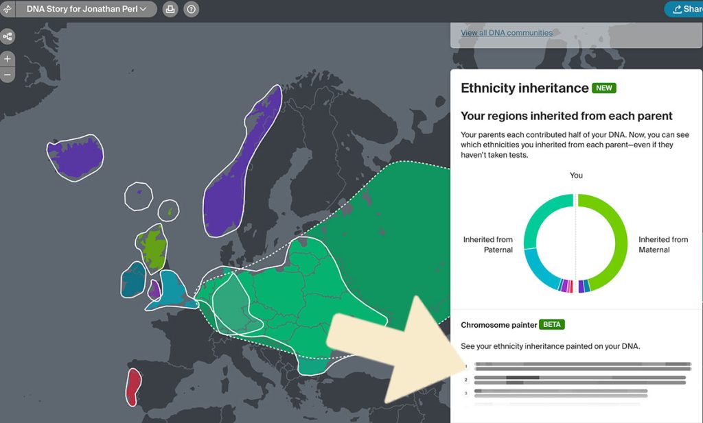 AncestryDNA's MyDNA story page