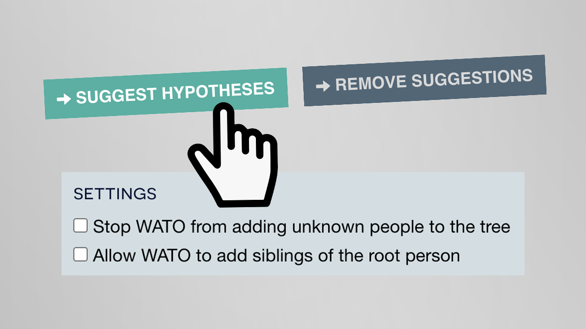 Generate Hypotheses button and settings in WATO+