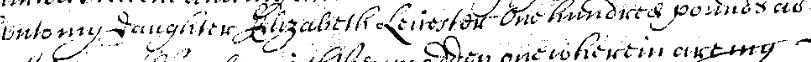 Excerpt from the will of Anne Crispe (née Prescott)